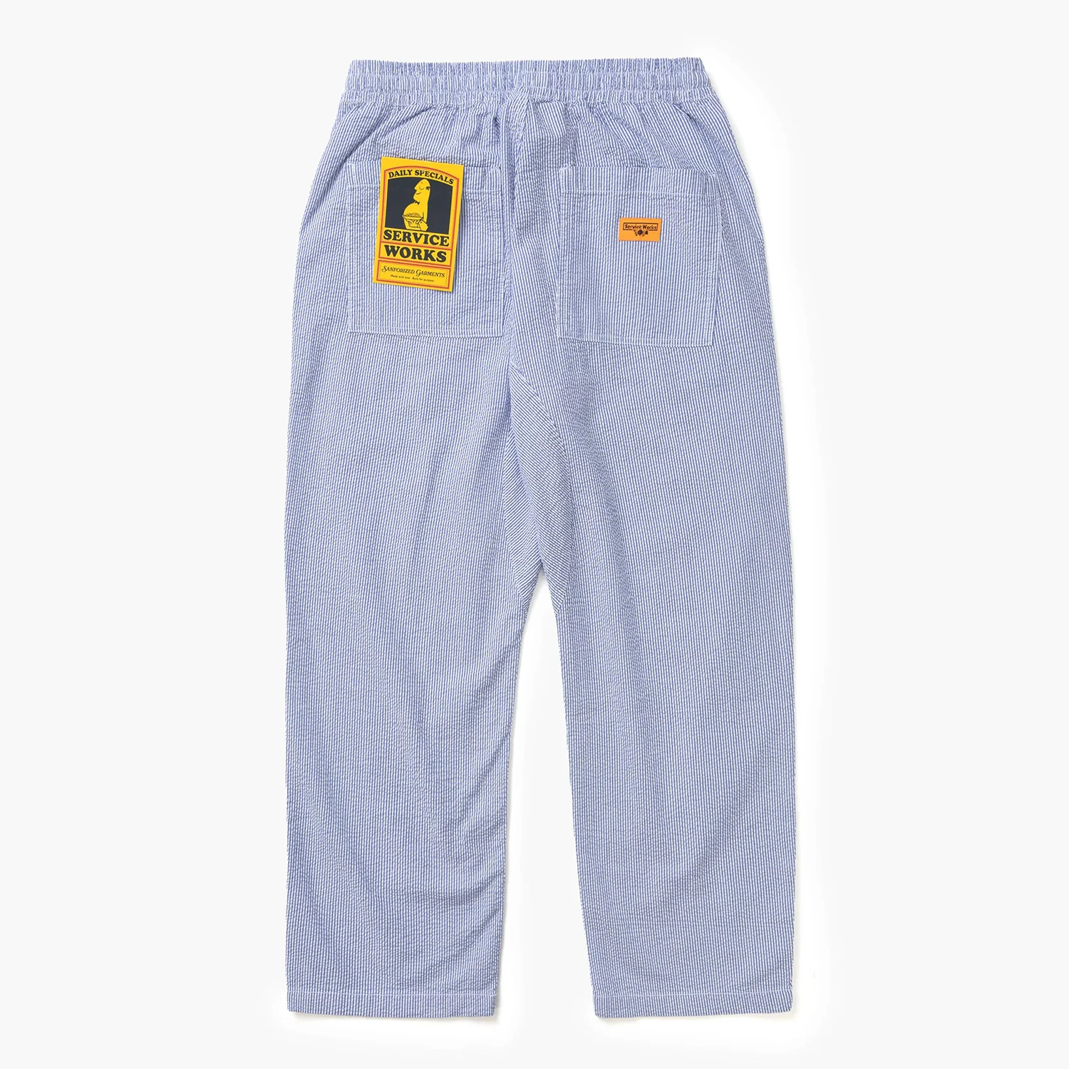 Seersucker Chef Pants - Navy Stripe - Image 2