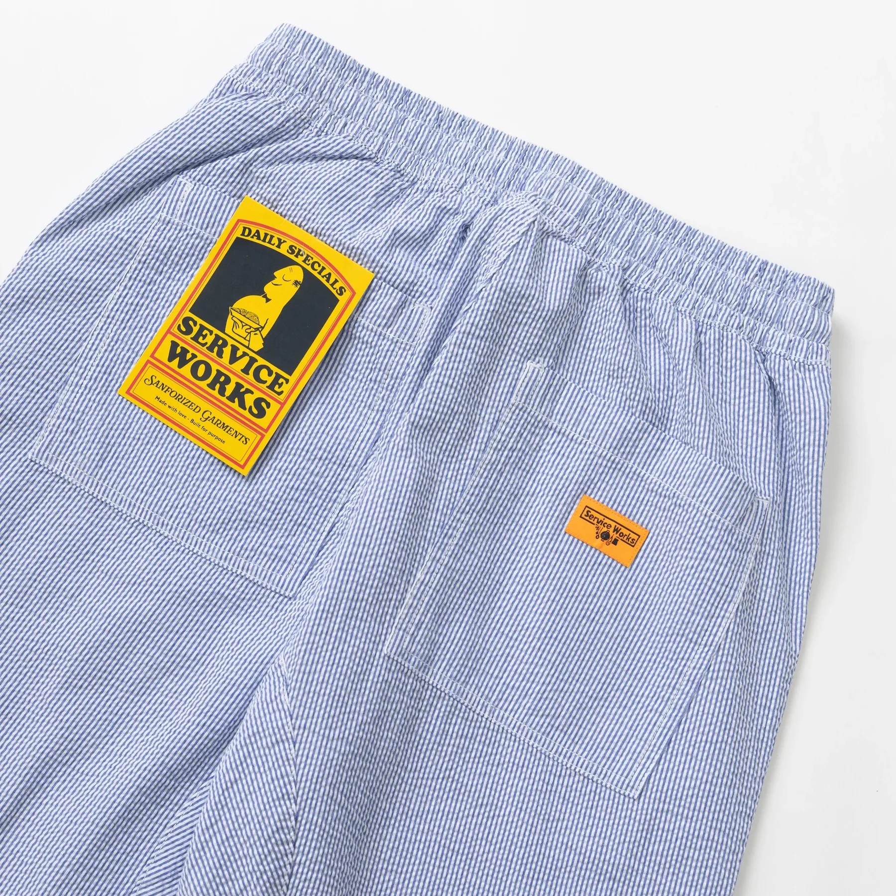 Seersucker Chef Pants - Navy Stripe - Image 3