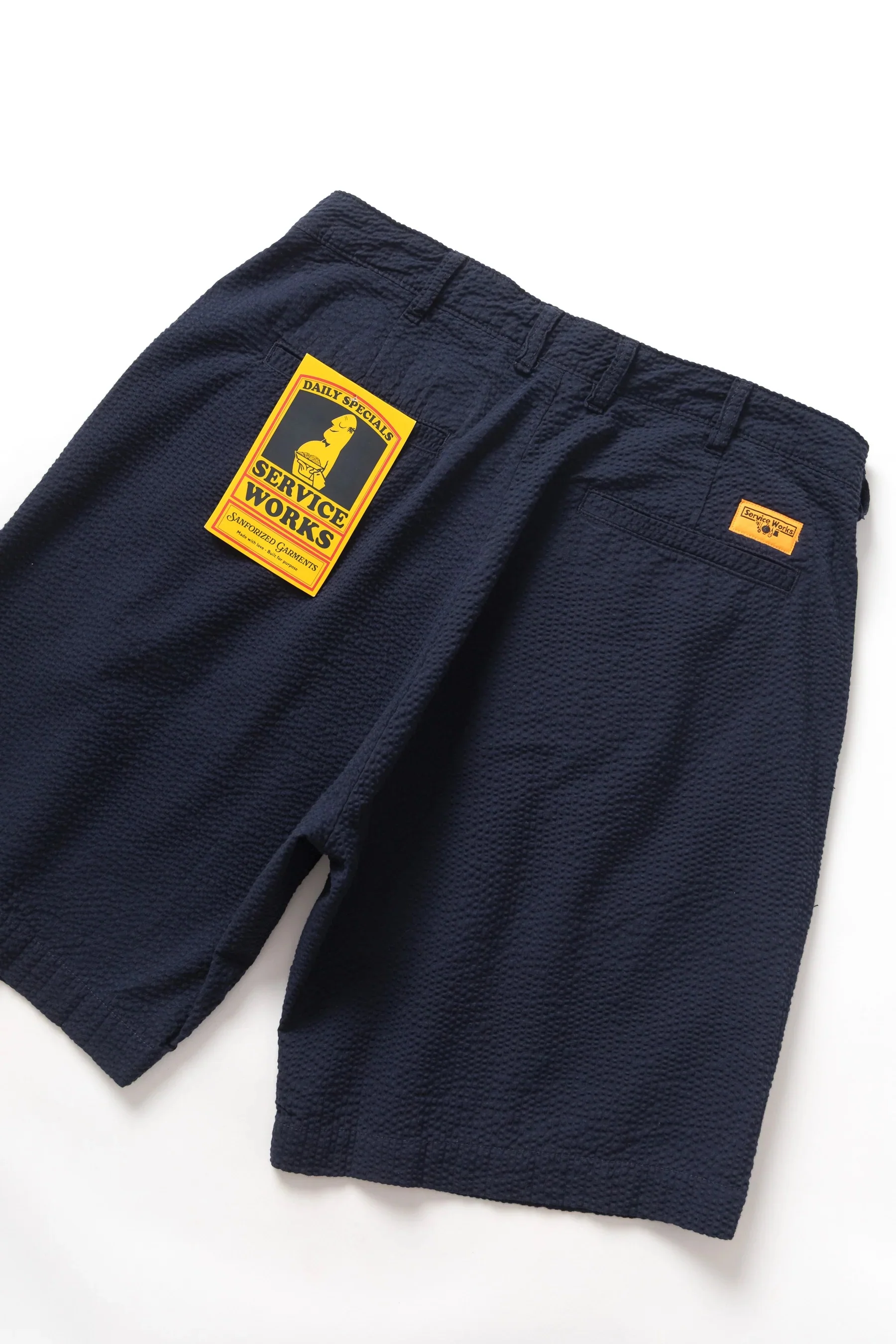 Seersucker Part Timer Shorts - Dark Navy - Image 2