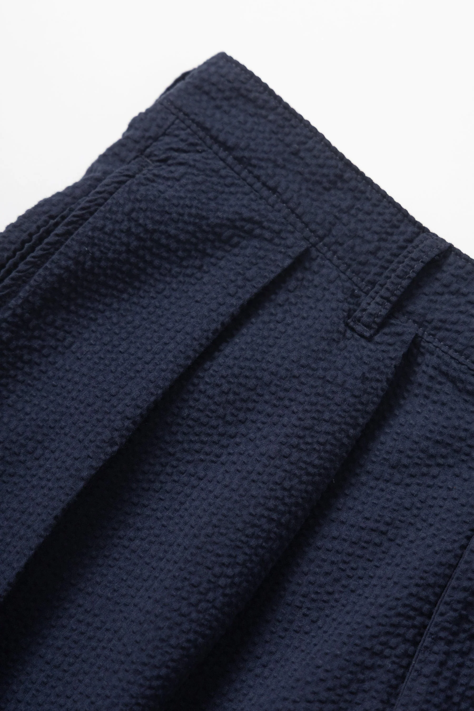 Seersucker Part Timer Shorts - Dark Navy - Image 4