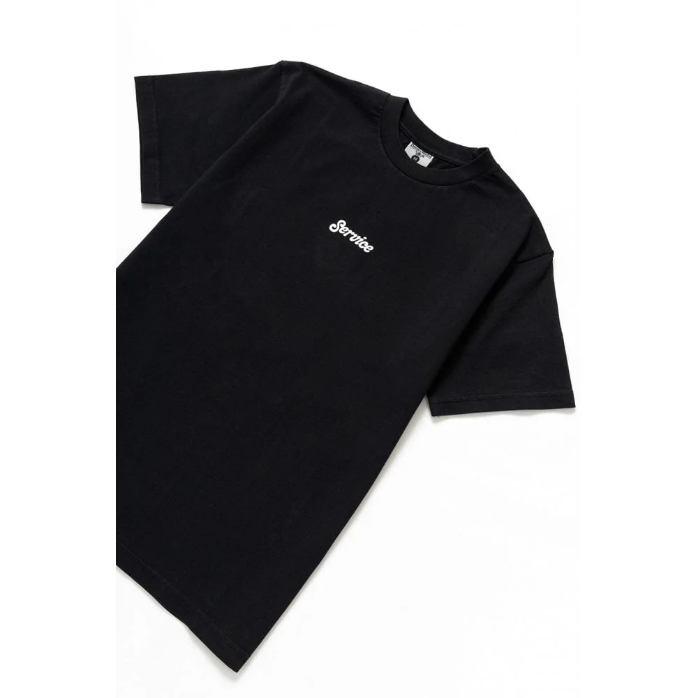 Service Logo Tee - Black - Image 3