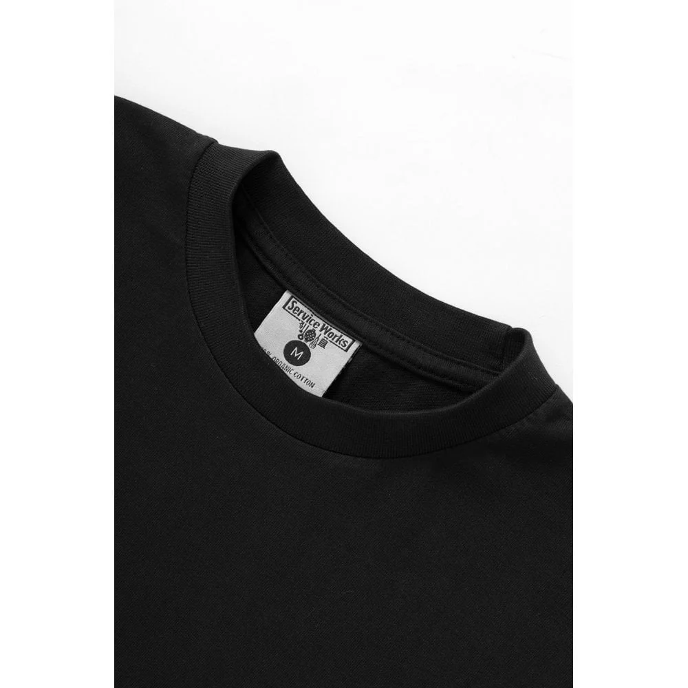 Service Logo Tee - Black - Image 5