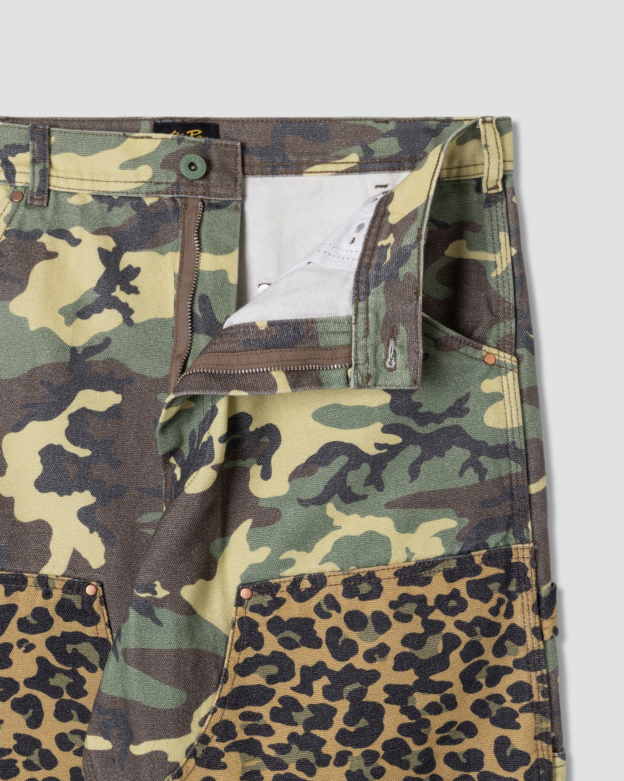 Double Knee Pant - Woodland / Leopard Mix - Image 4