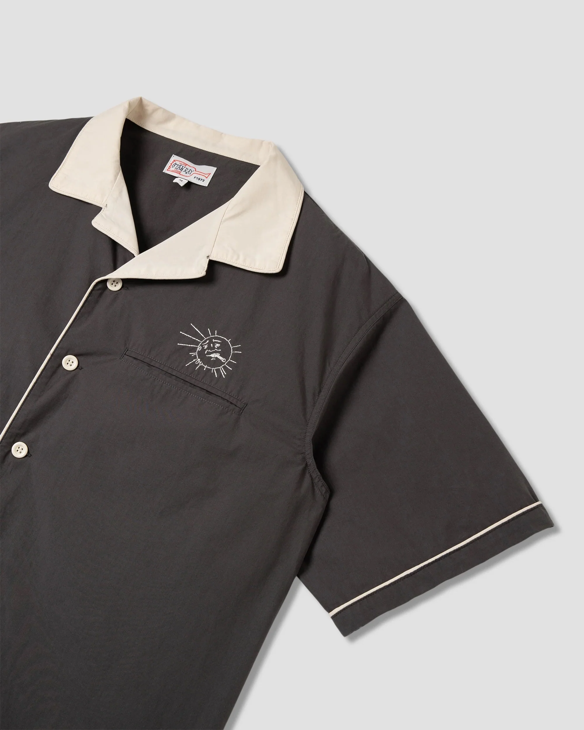 SS Bowling Shirt - Raven Black - Image 4