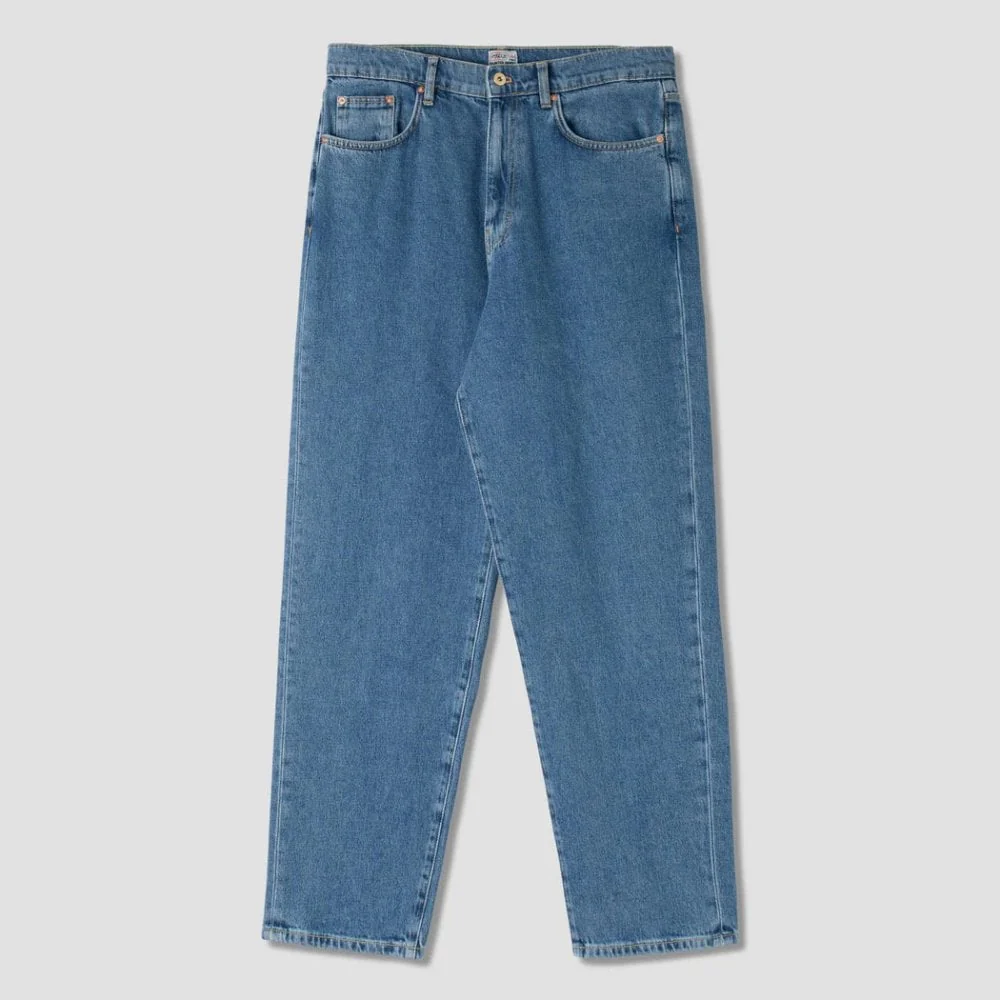 Taper 5 Pocket Jean - Heavy Stone Wash Denim