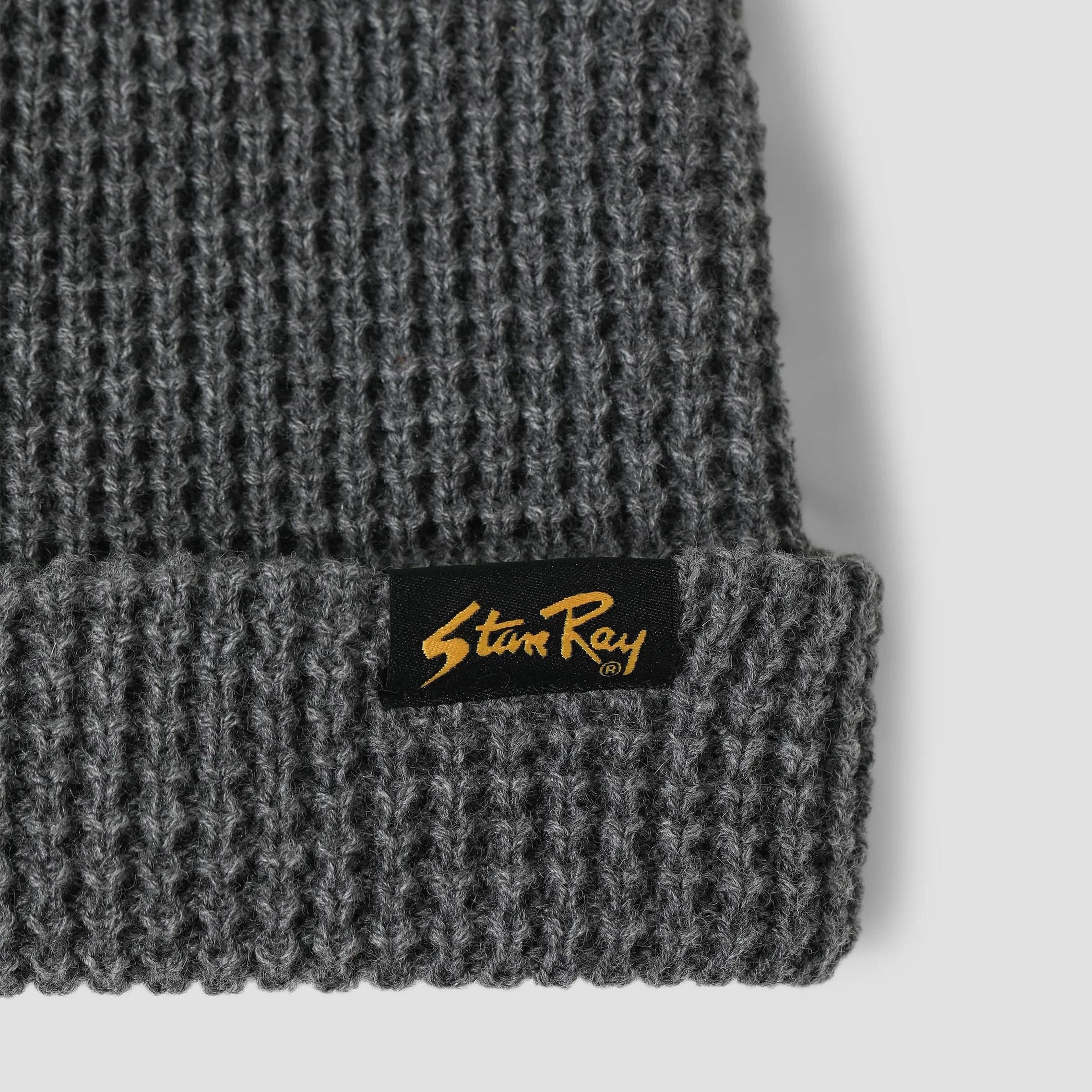 Waffle Beanie - Charcoal - Image 2