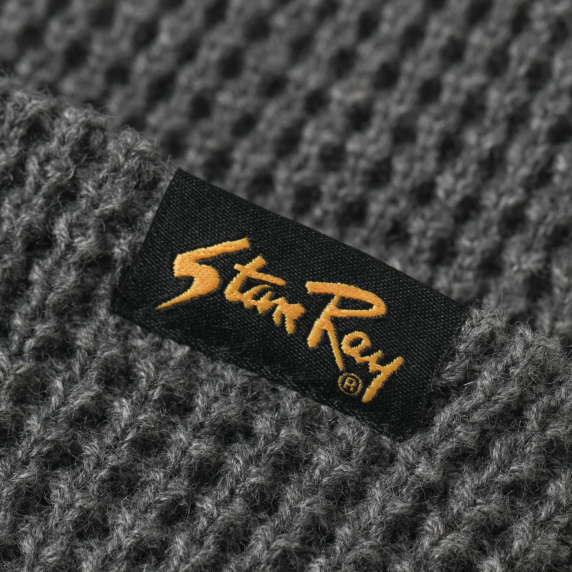 Waffle Beanie - Charcoal - Image 3