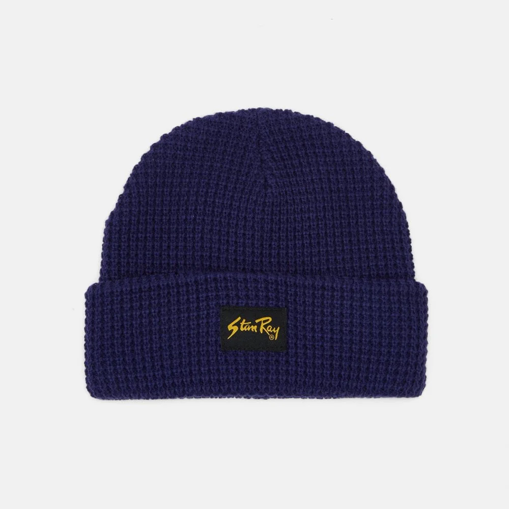 Waffle Beanie - Navy