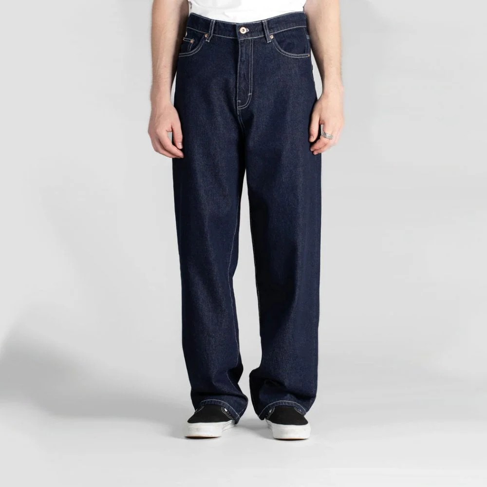 Wide 5 Pocket Pant - Single Rinse Denim - Image 2