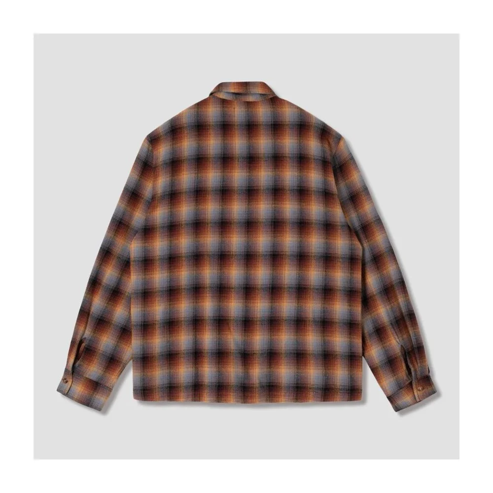 Zip Shirt - Brown / Blue Plaid - Image 2