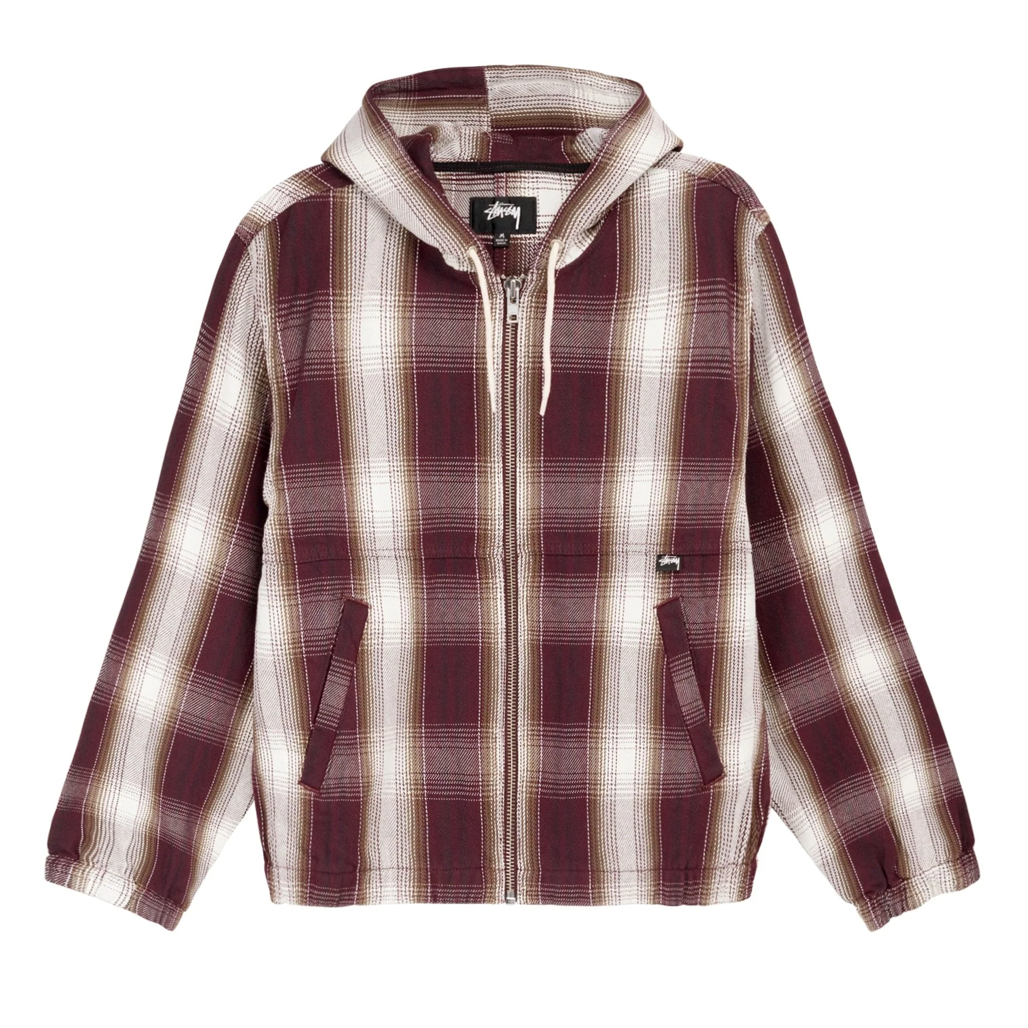 Shadow Plaid Zip Work Jacket