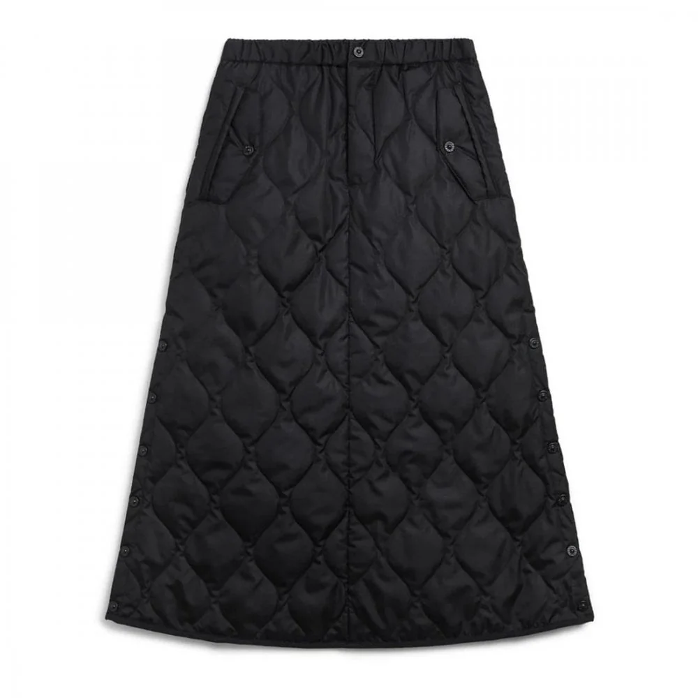 Military Zip Gusset Down Skirt