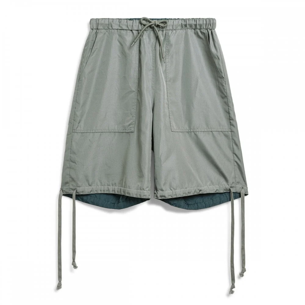 Non Down Military Reversible Shorts - Dark Sage Green