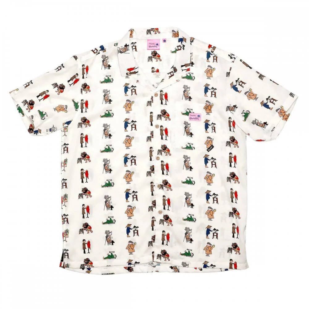 Tensel AOP S/S Shirt - White