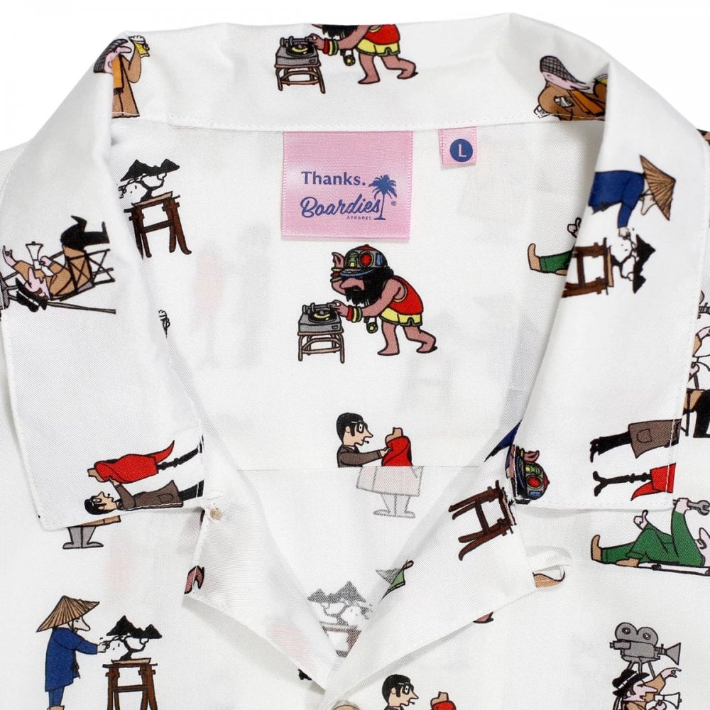 Tensel AOP S/S Shirt - White - Image 3