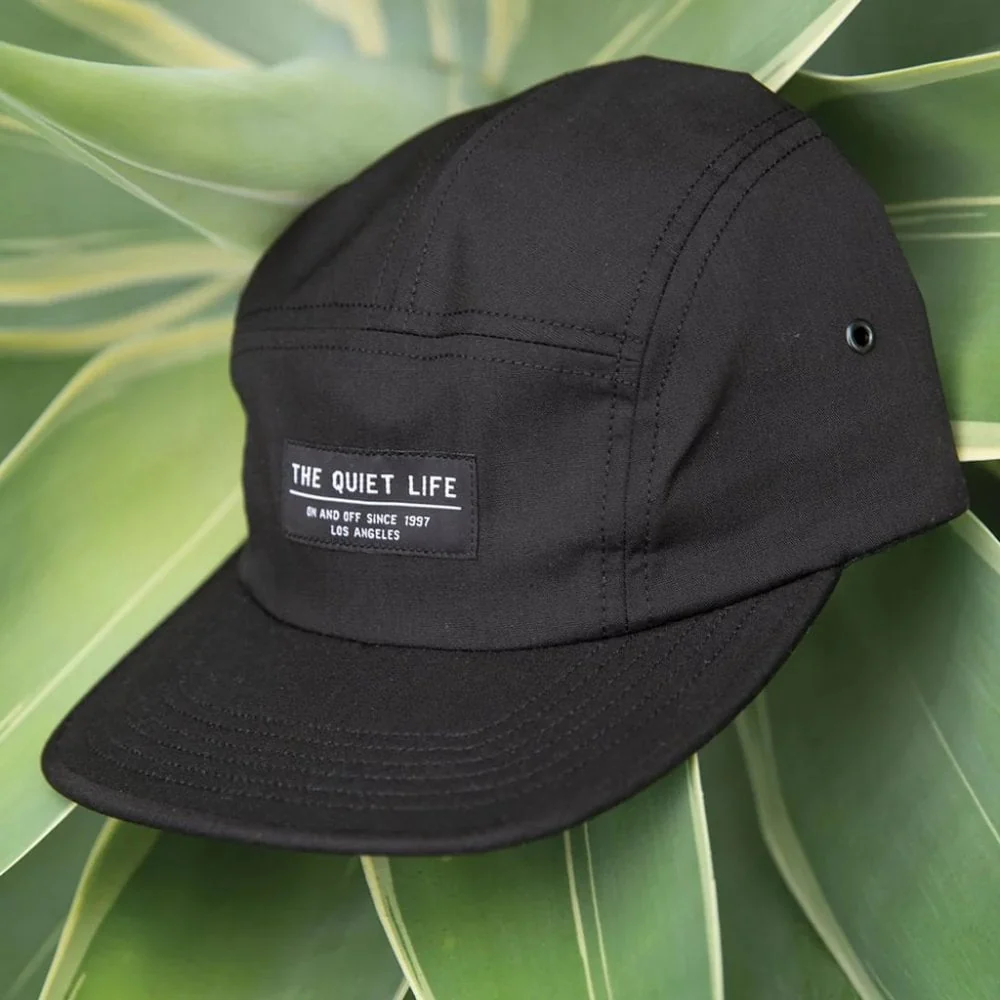 Foundation 5 Panel Camper Hat - Made in U.S.A - 2025 - Black - Image 2