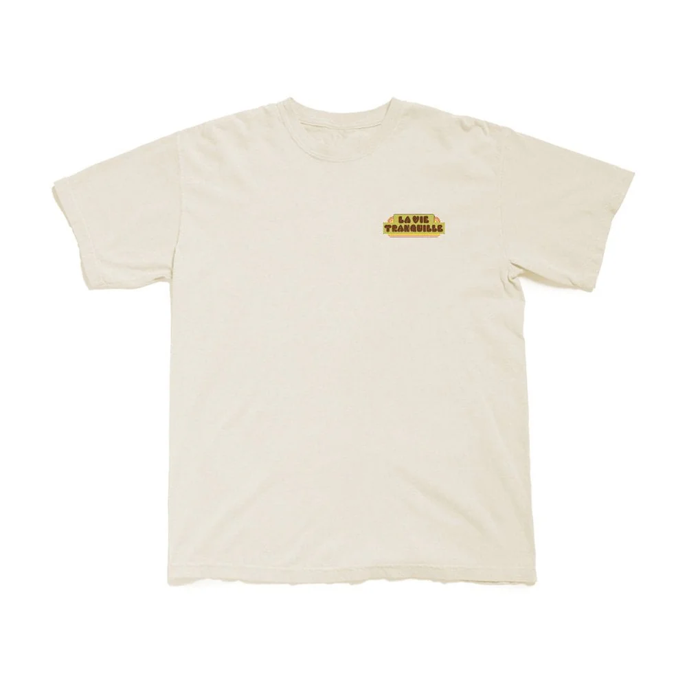 Hickson La Vie Tranquille Pigment Dyed S/S T-shirt - Cream