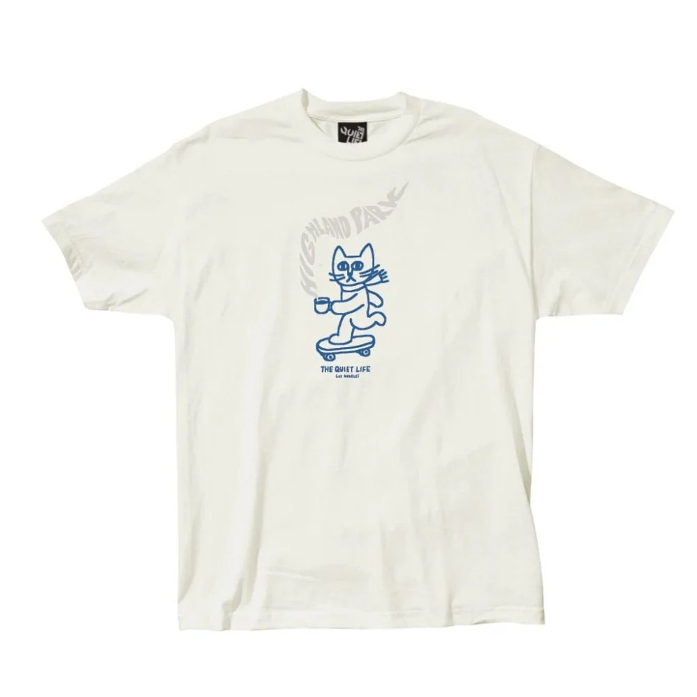 Skating Cat Highland Park T-shirt