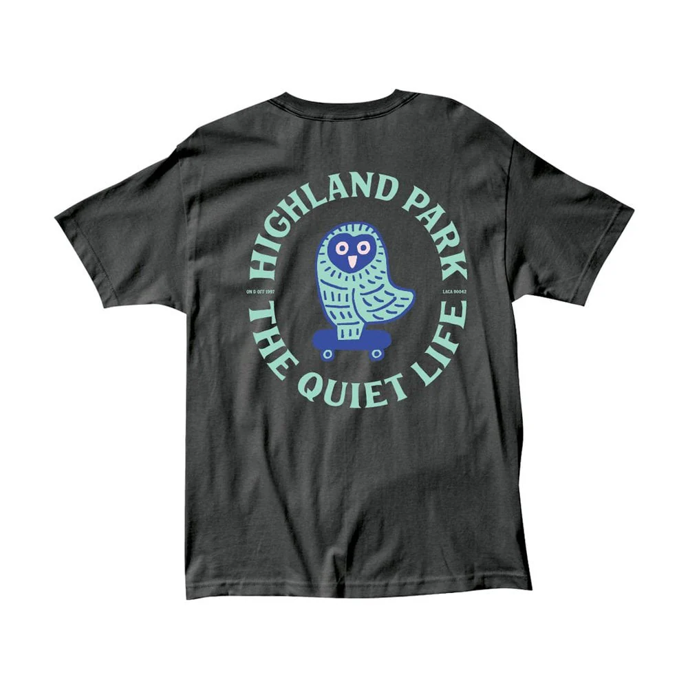 Skating Owl S/S T-shirt - Black - Image 2
