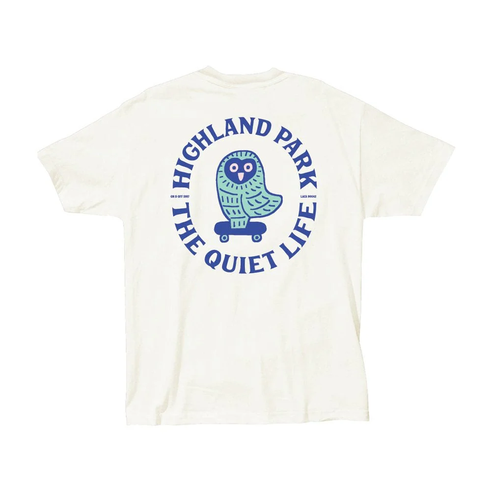 Skating Owl S/S T-shirt - Cream - Image 2