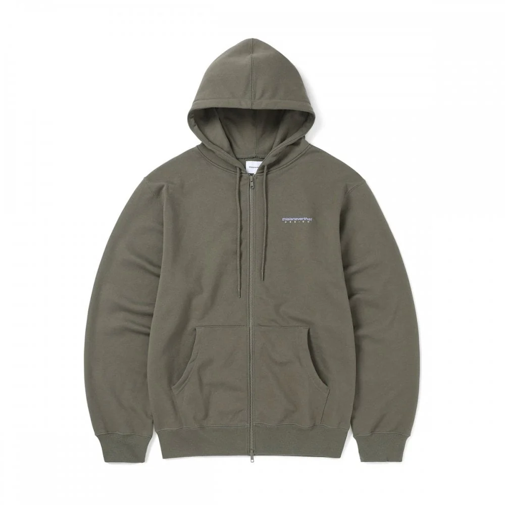 DSN-Logo Zip Hoodie - Mocha