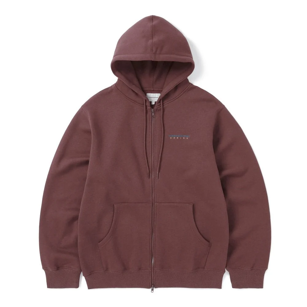 DSN-Logo Zip Up Hoodie - Burgundy