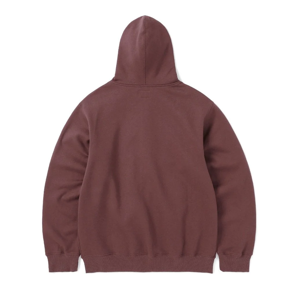 DSN-Logo Zip Up Hoodie - Burgundy - Image 2