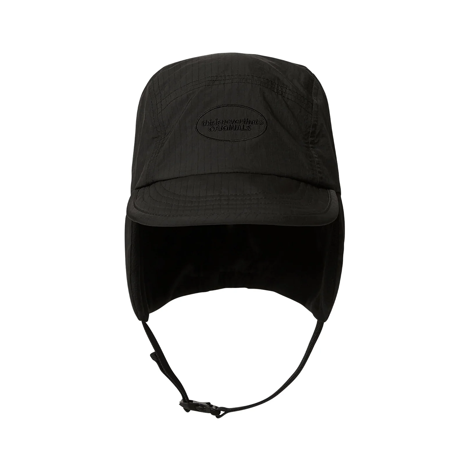 Earflap Duckbill Cap - Black - Image 2