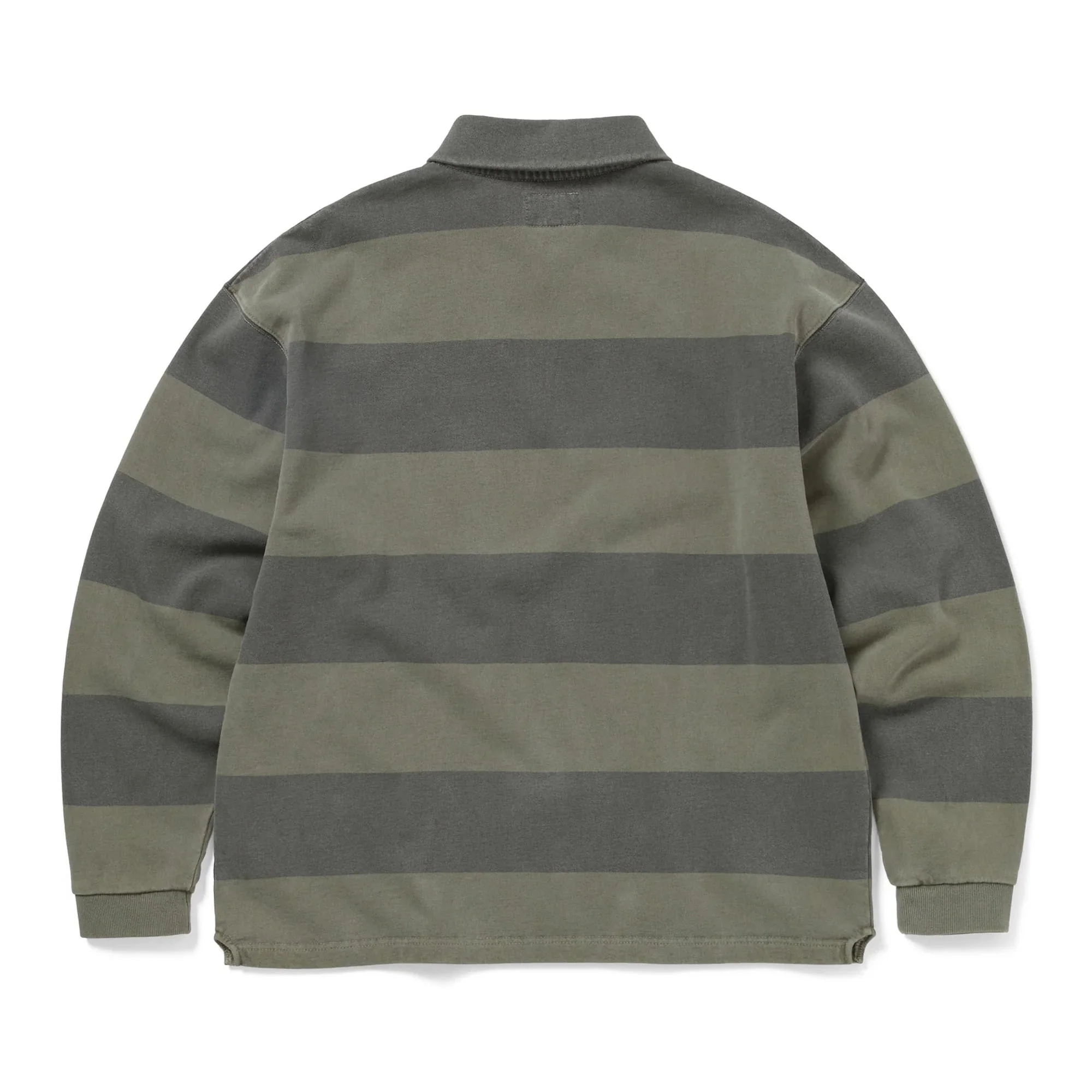 Half Zip Polo Sweatshirt - Mud - Image 2