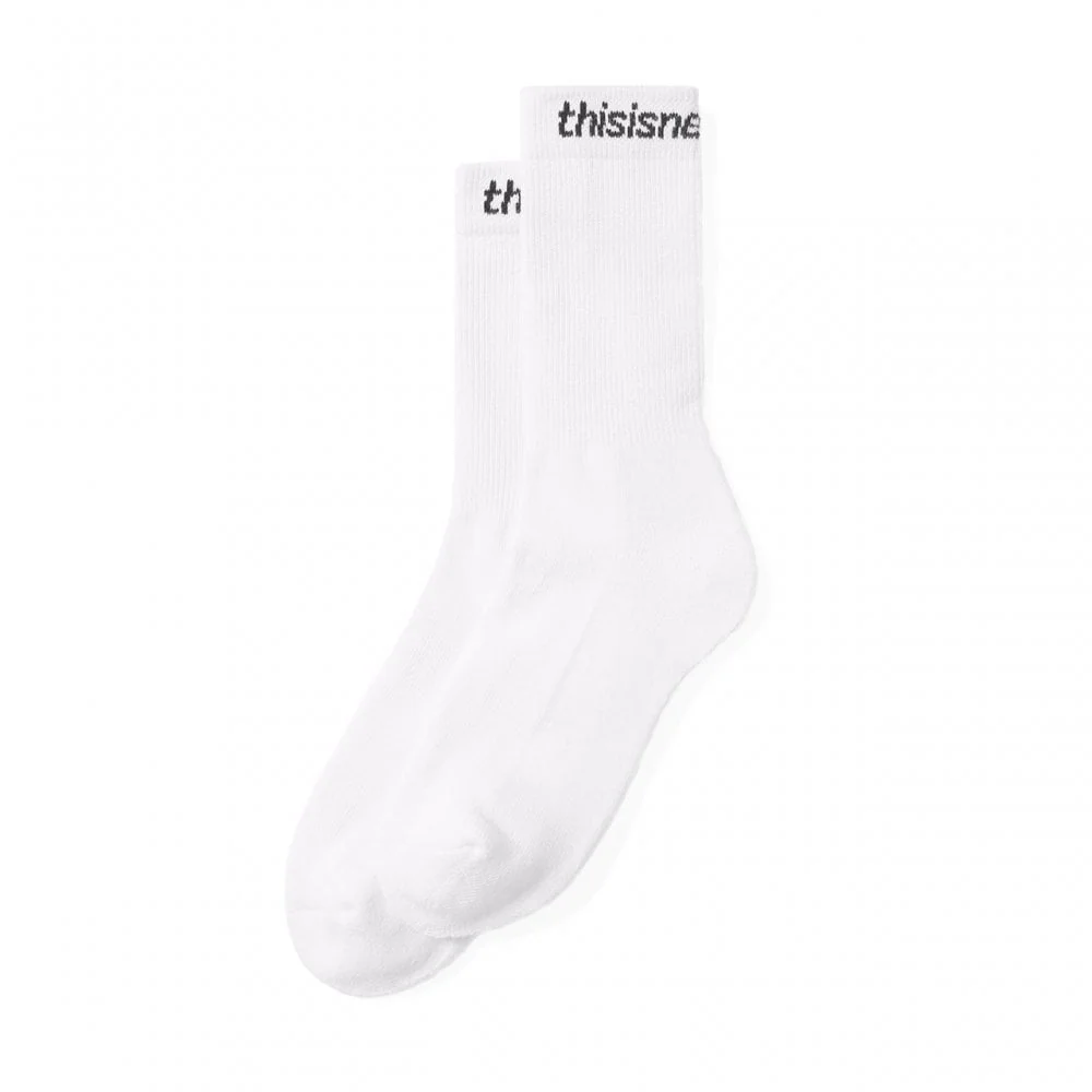 SP-Logo Socks 3 Pack - White - Image 4