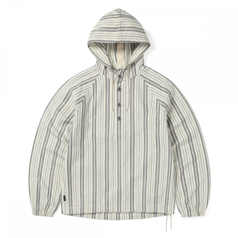 Stripe Jacquard Hoodie - Ivory