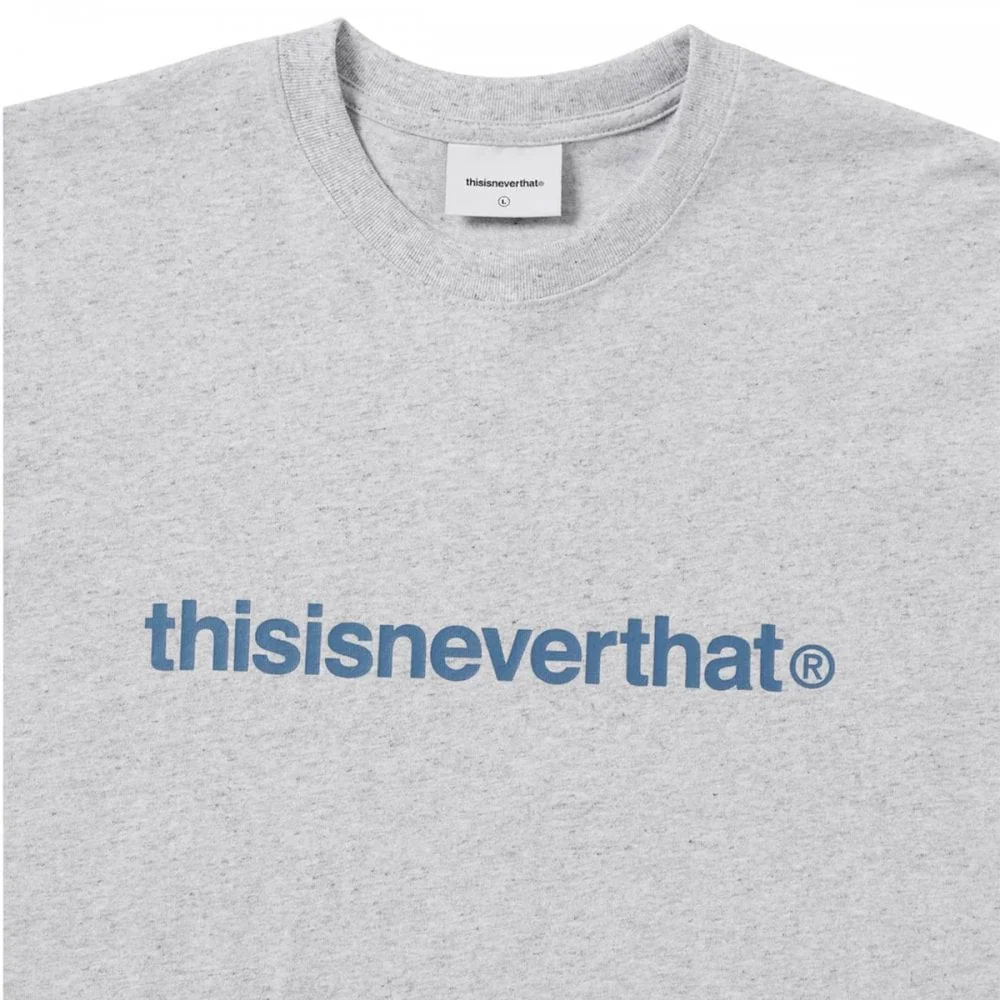 T-Logo L/S Tee - Grey Heather - Image 4