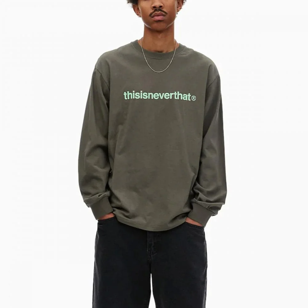 T-Logo L/S Tee - Mocha - Image 2