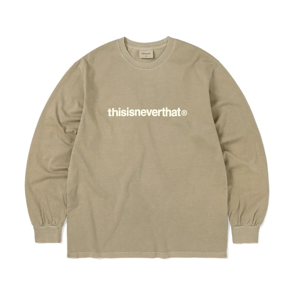 T-logo L/s Tee - Coffee