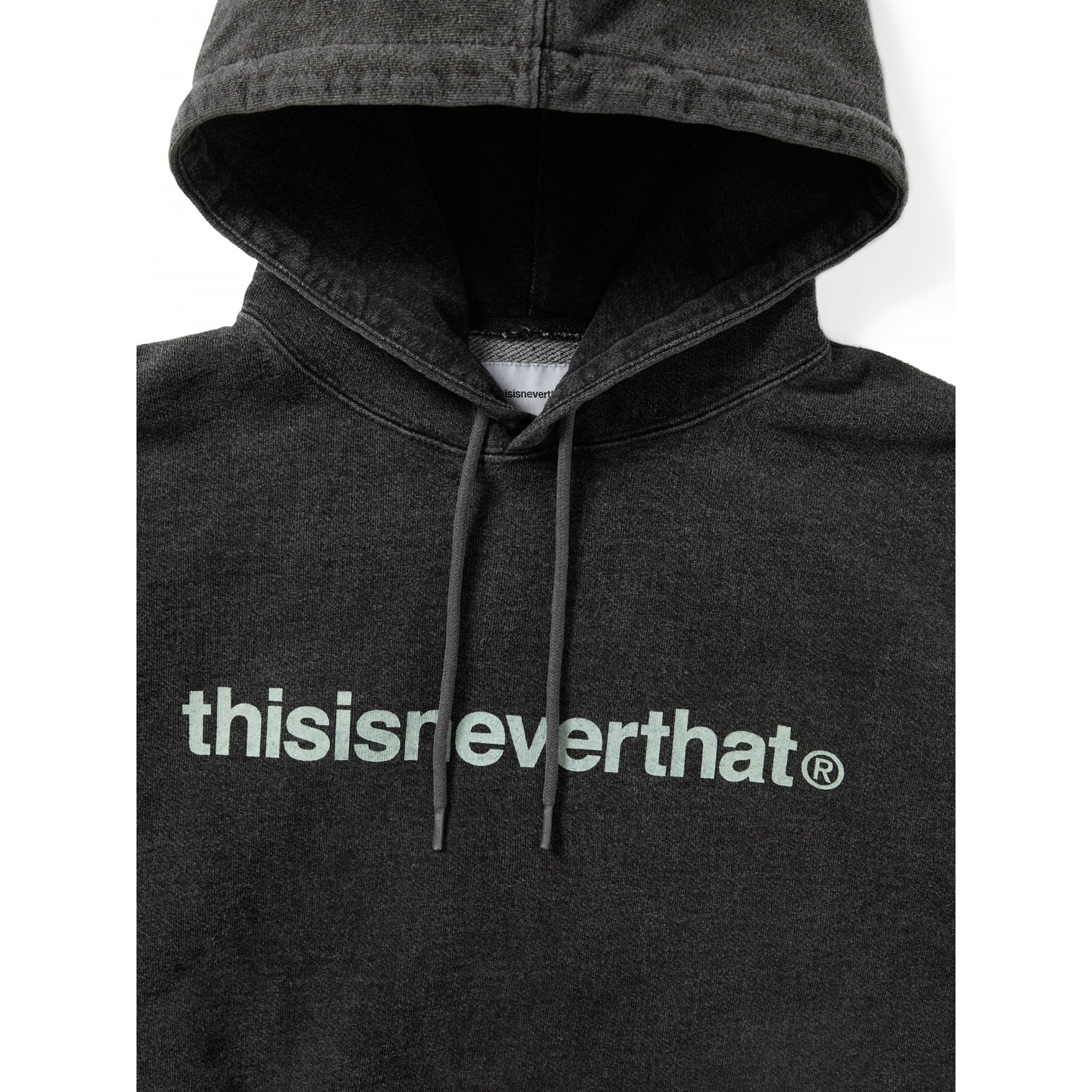 T-Logo LT Hoodie - Washed Black - Image 4