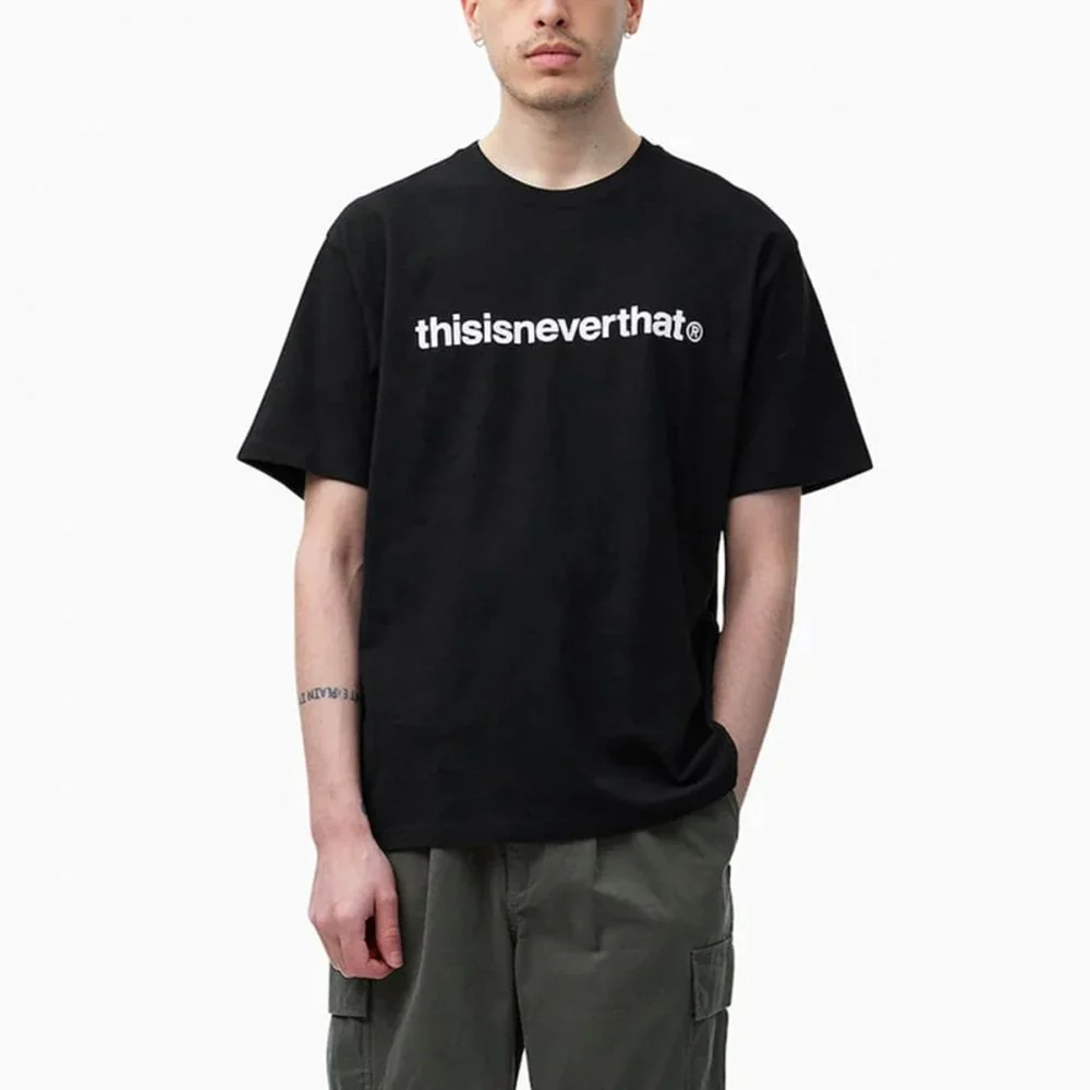 T-Logo Tee - Black - Image 2