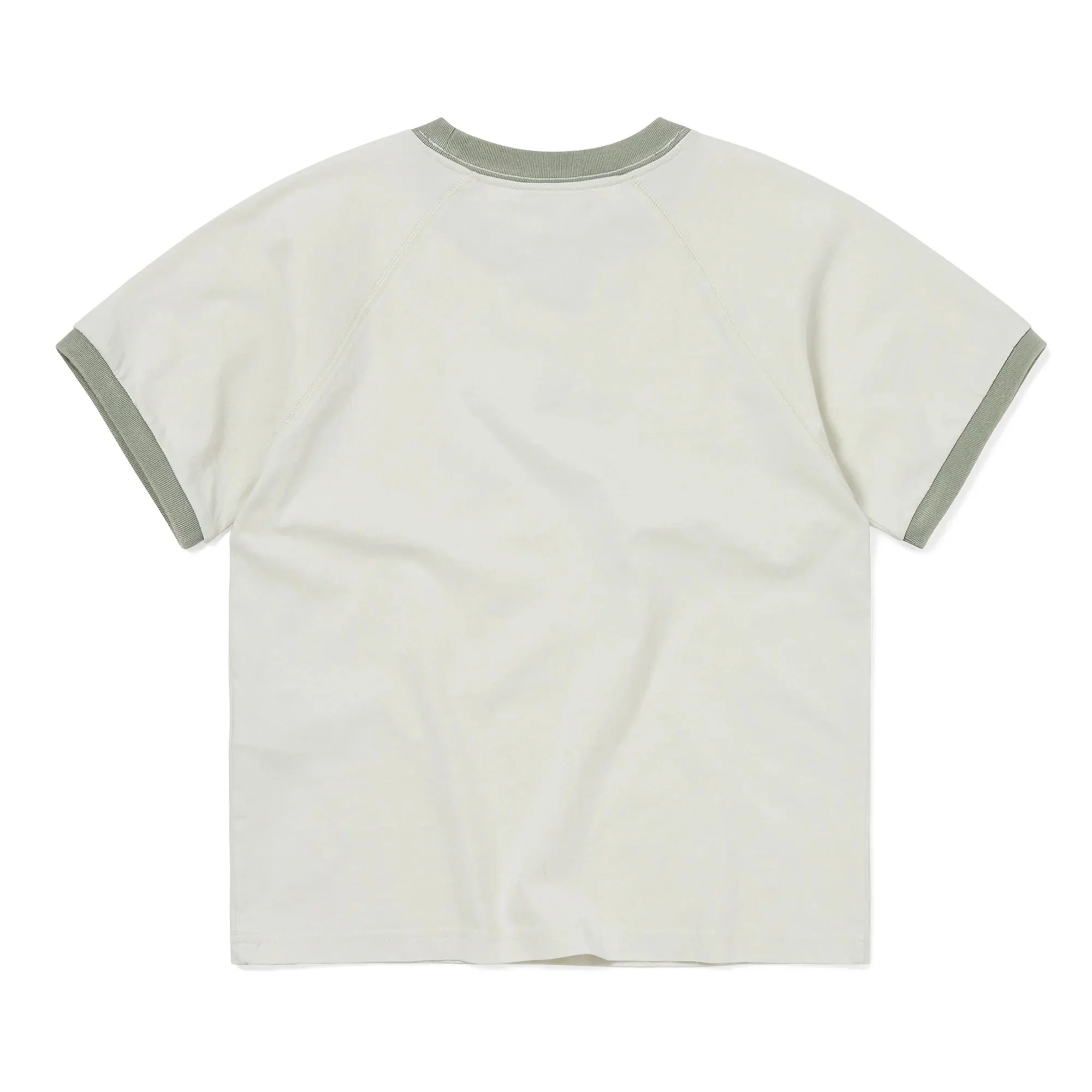 Women's Faded Raglan W Tee - Yellow Green - Image 2