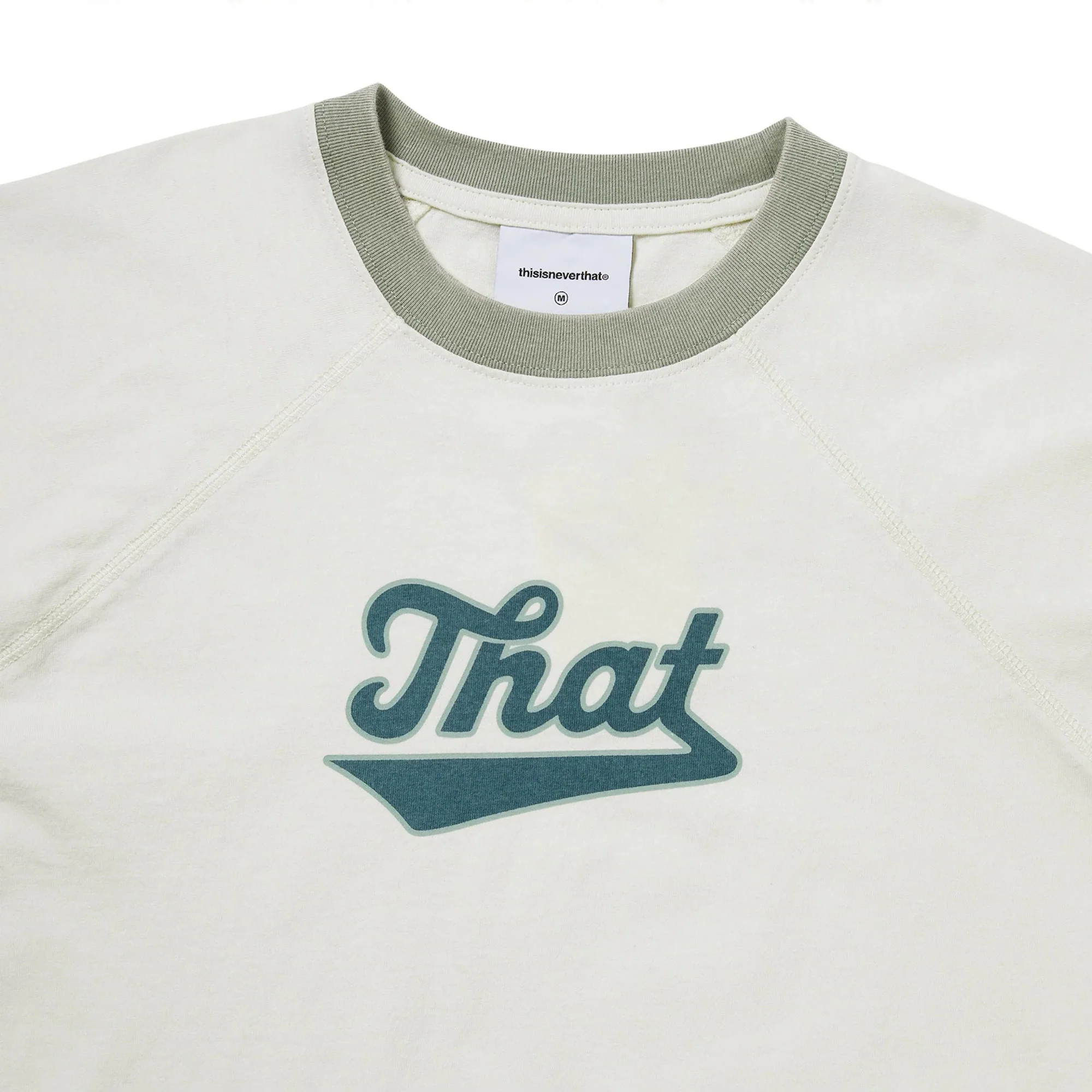 Women's Faded Raglan W Tee - Yellow Green - Image 3