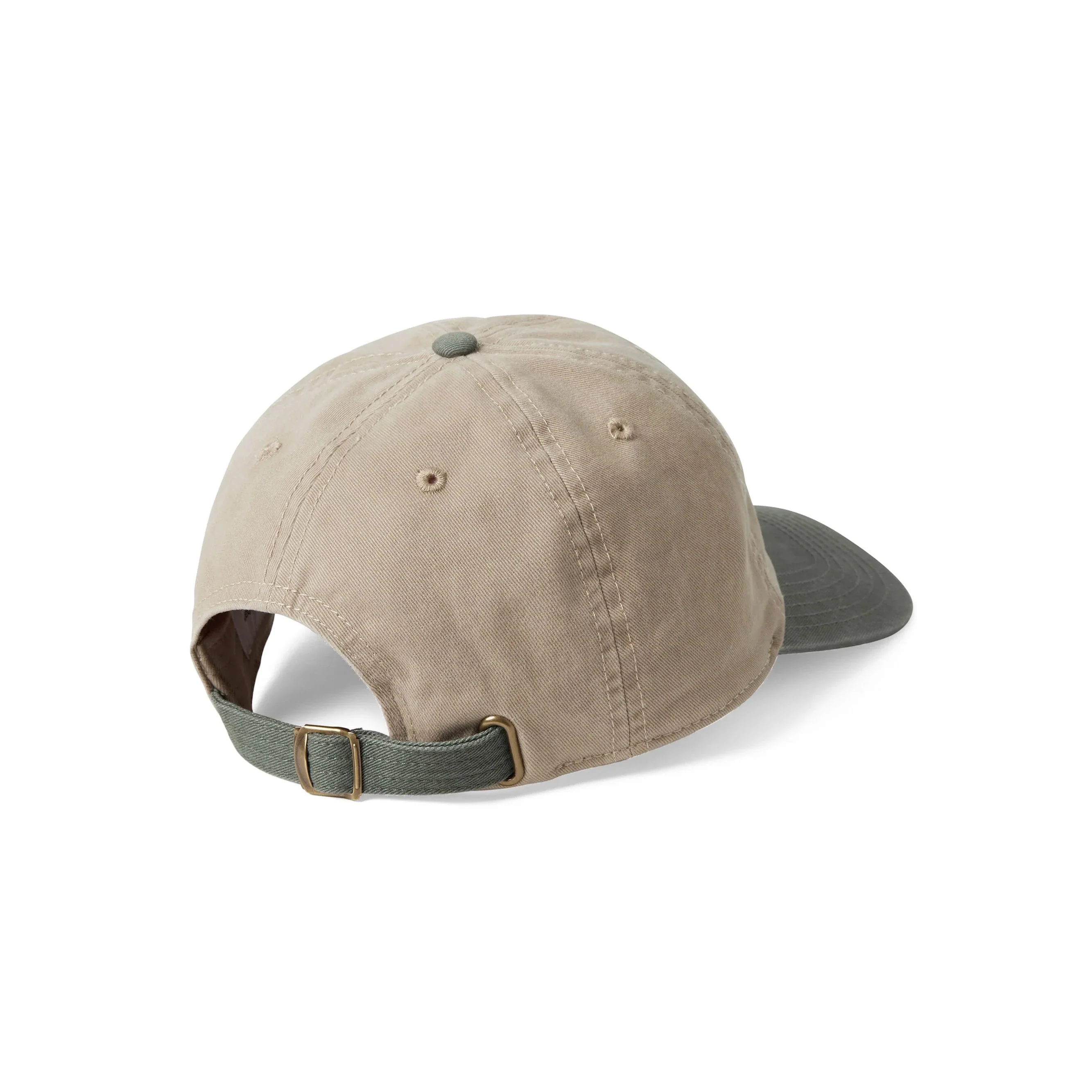 Washed T-Logo Cap - Beige / Moss - Image 3