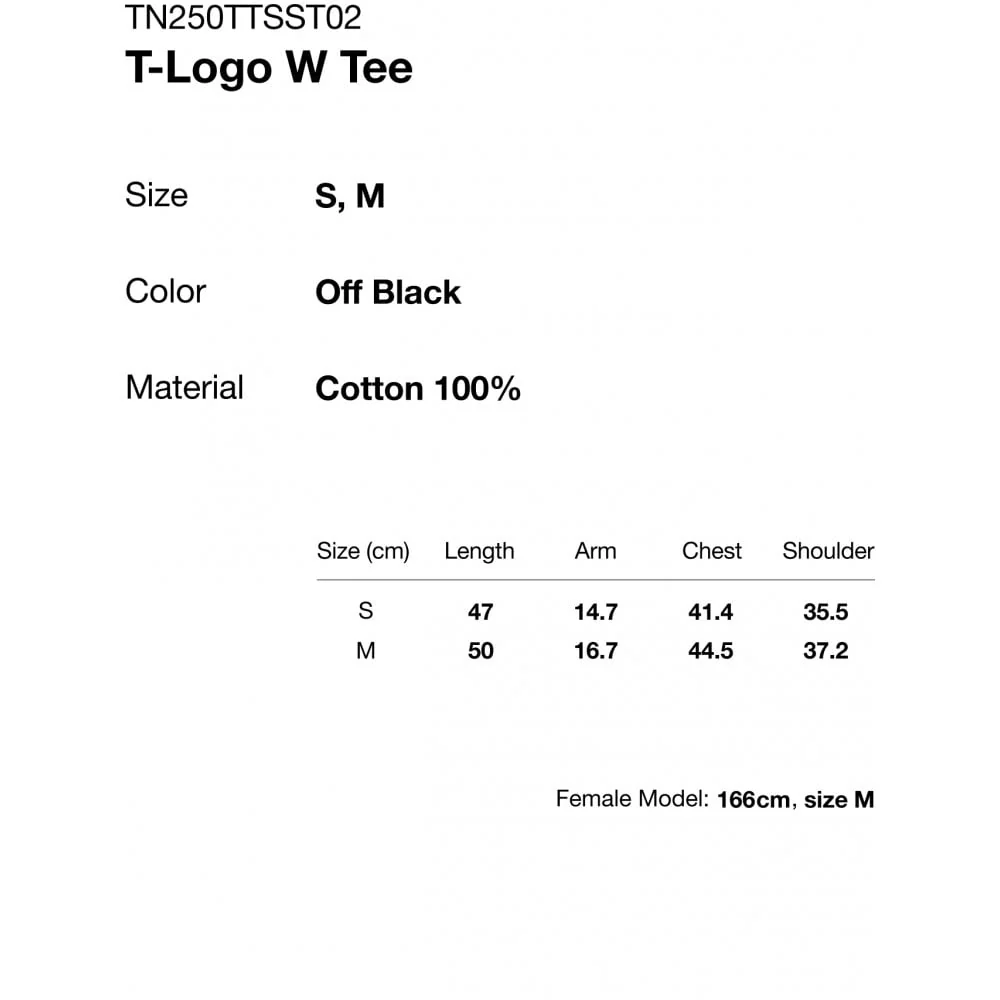 Women's T-Logo W Tee - Off Black - Image 4