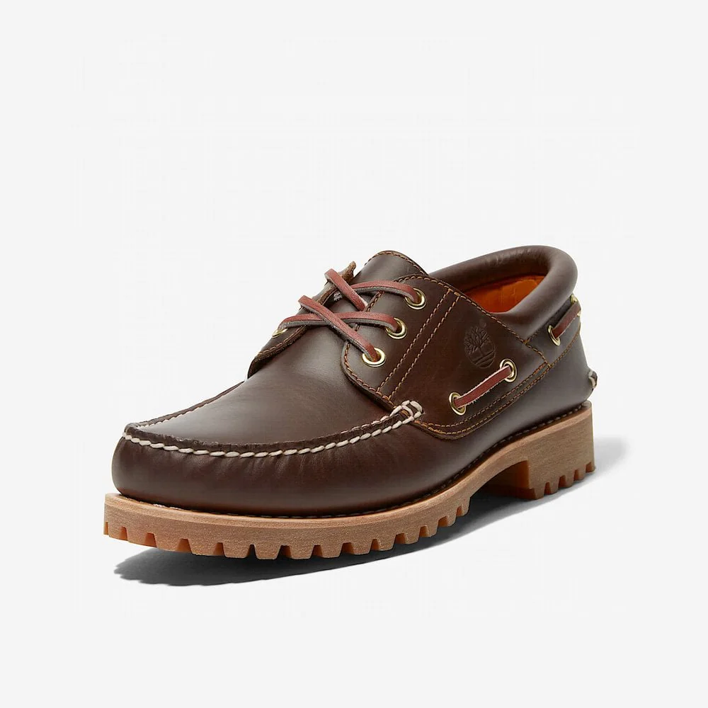 Authentic Handsewn Boat Shoe - Brown - Image 7