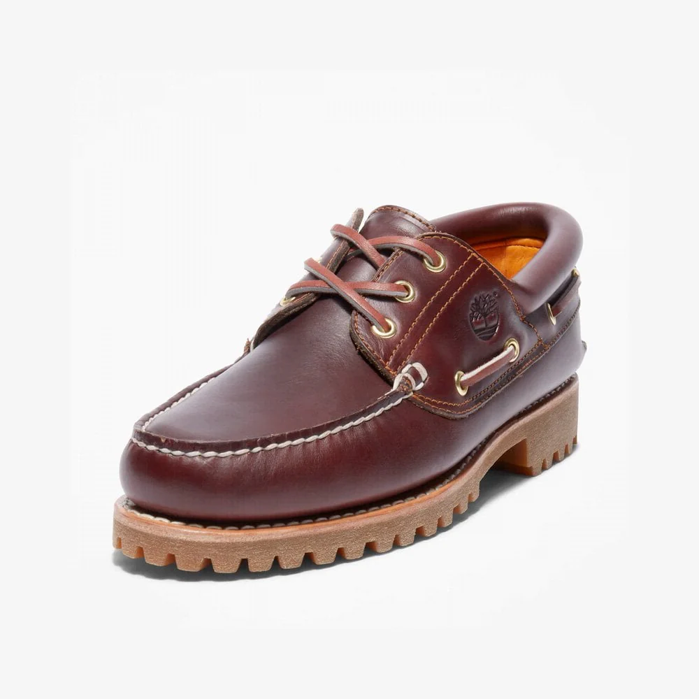 Authentic Handsewn Boat Shoe - Burgundy - Image 6