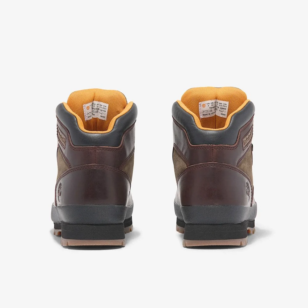 Euro Hiker Mid Lace Boot - Burgundy Full Grain - Image 4