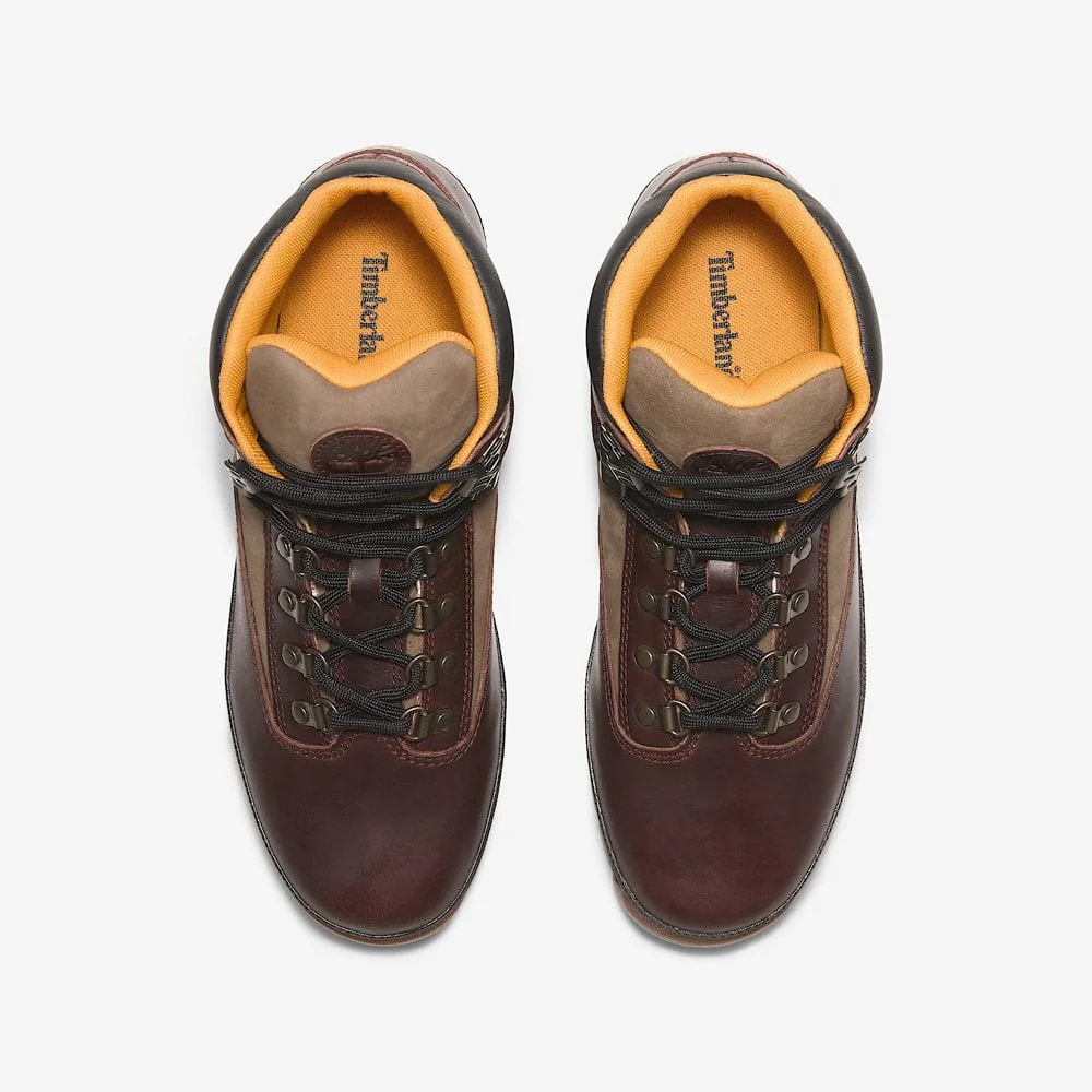 Euro Hiker Mid Lace Boot - Burgundy Full Grain - Image 5