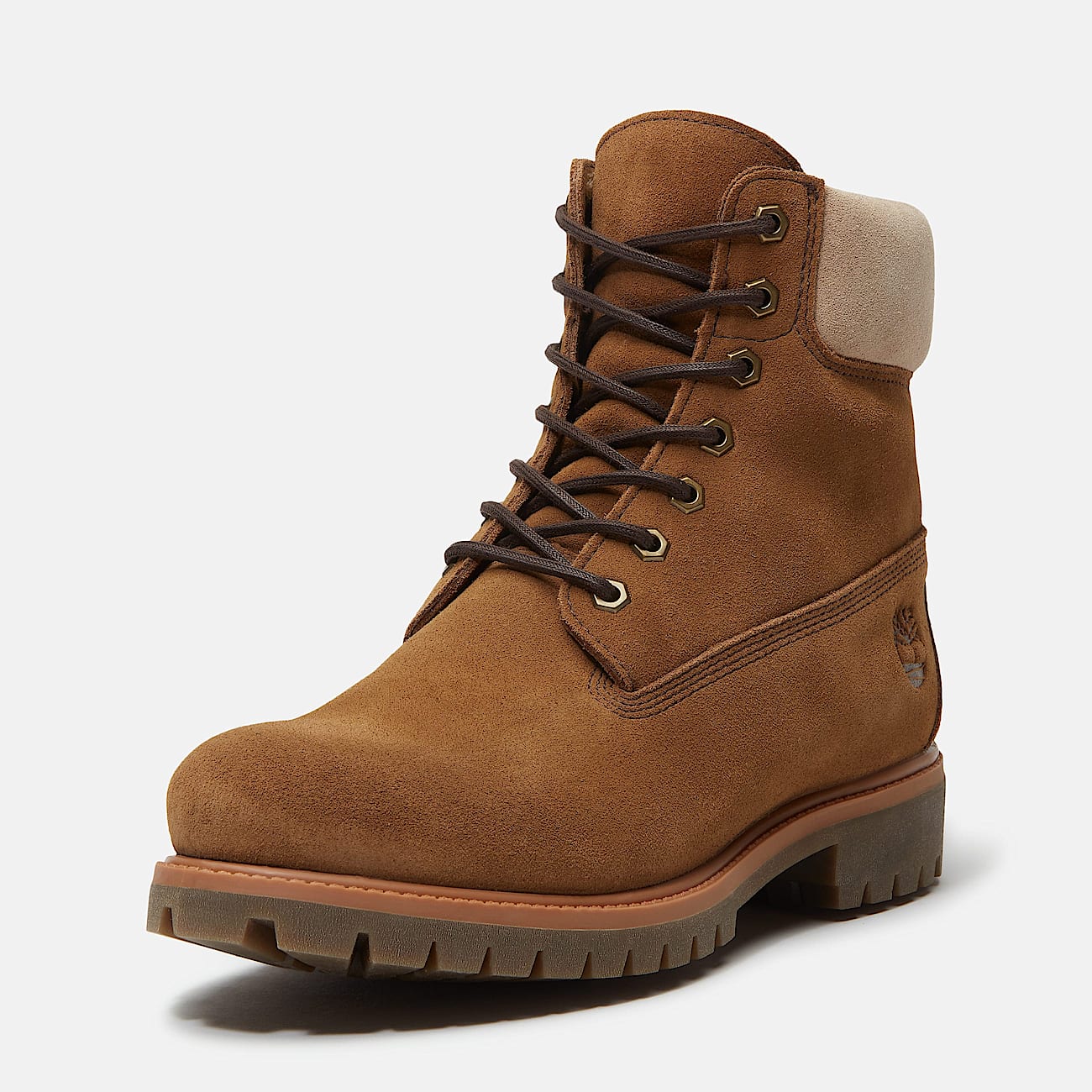 Premium 6-inch Lace Up Waterproof Boot - Medium Brown Suede - Image 7