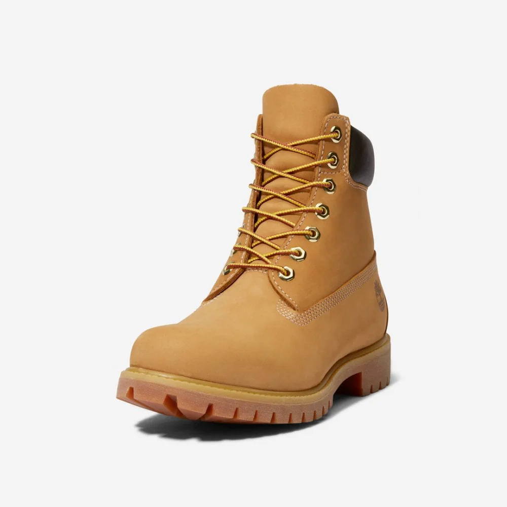 Premium 6-inch Lace Up Waterproof Boot - Wheat - Image 7