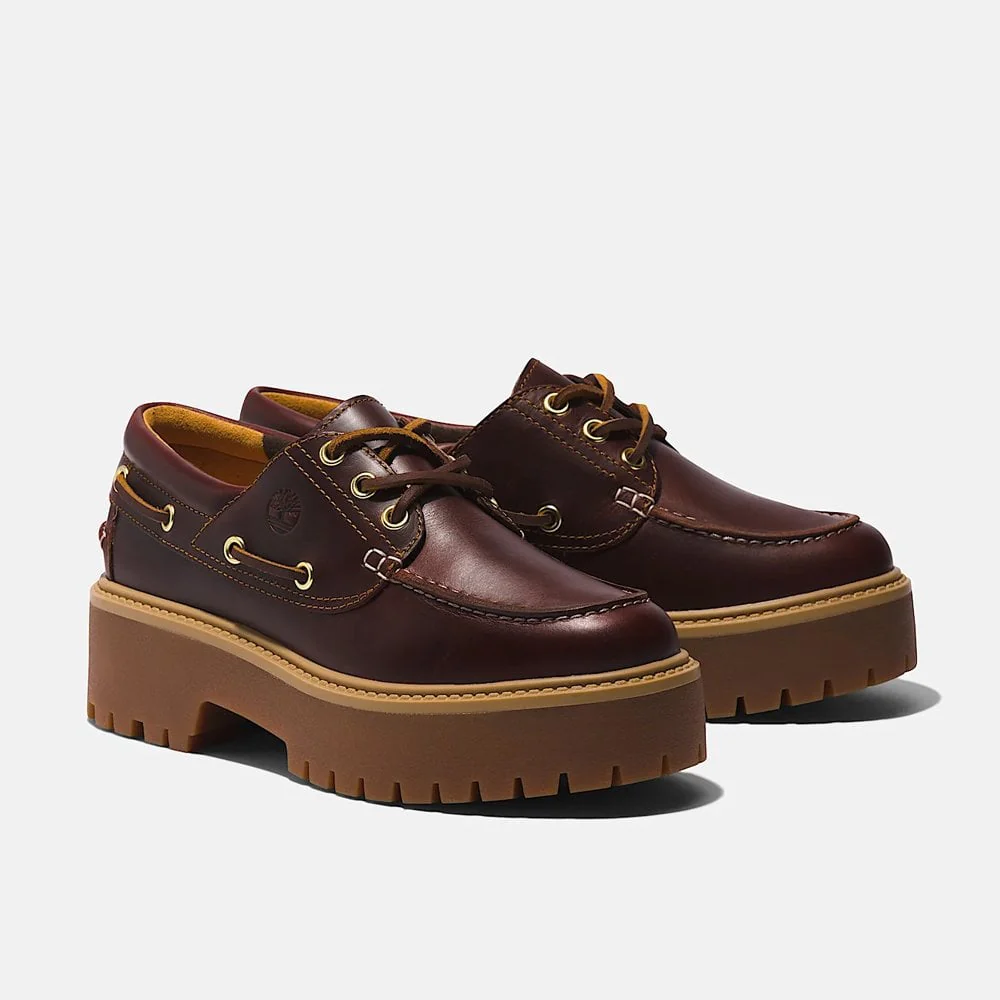 Women's Stone Street Boat Shoe - Root Beer - Image 3