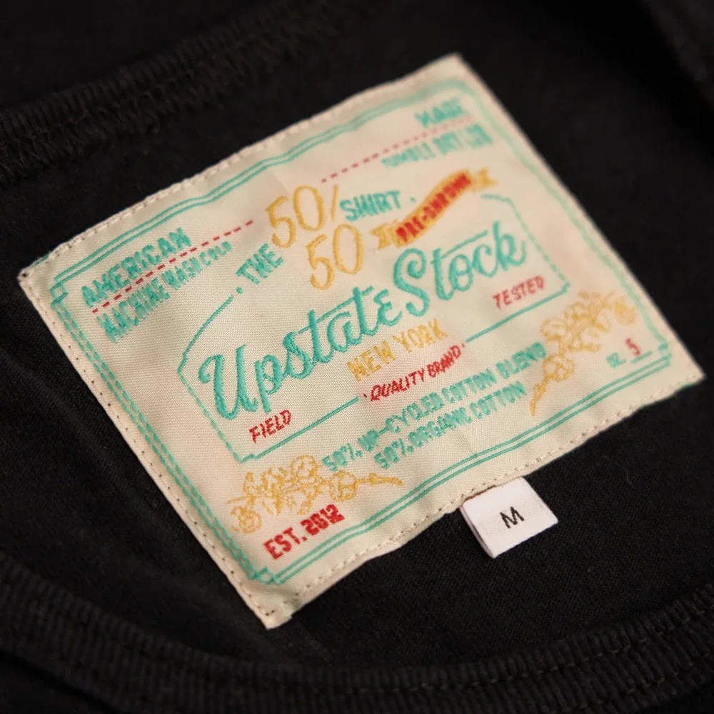 The 50/50 Upcycled Cotton Classic Tee - Black - Image 2