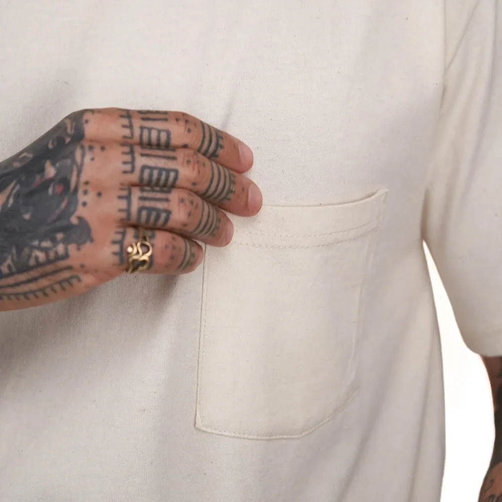 The 50/50 Upcycled Cotton Pocket Tee - Image 2