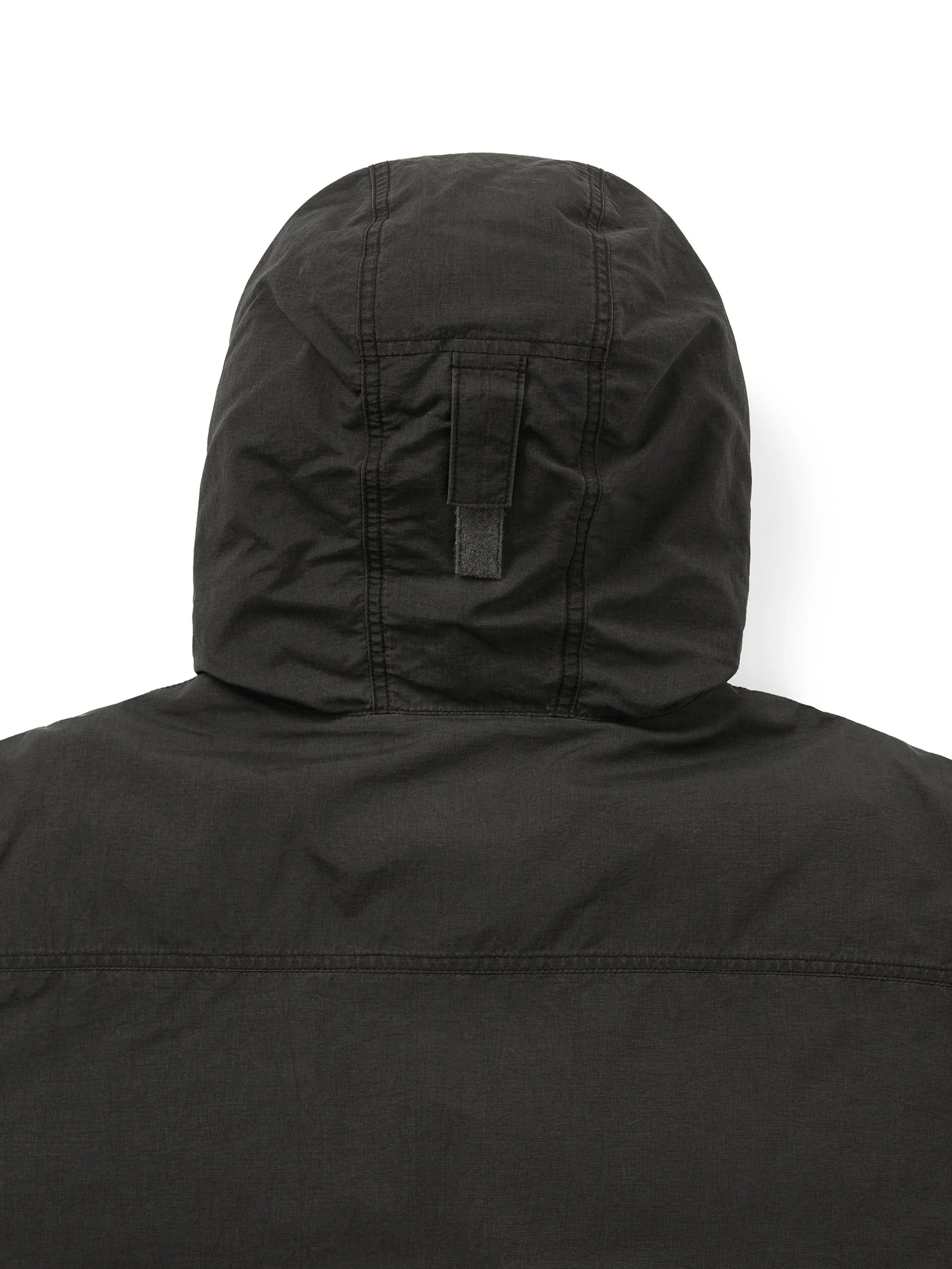 Washed Down Puffer Jacket - Black - Image 4